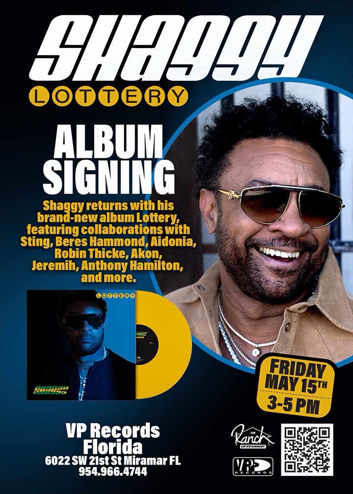 Shaggy Announces Florida and New York Album Signing Events for&nbsp;‘Lottery’